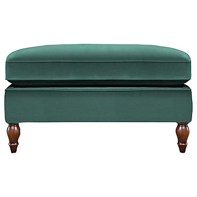 Duresta Vaughan Footstool, Umber Leg Canterbury Linen Teal Green Duresta Vaughan Footstool, Umber Leg Canterbury Linen Teal Green